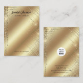 Carte De Visite Boucles d'oreilles porte-bijoux parties scintillan (Devant / Derrière)