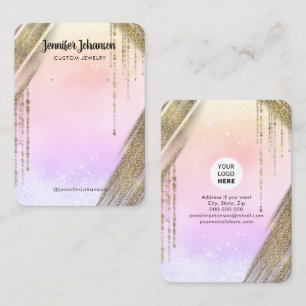Carte De Visite Boucles d'oreilles porte-bijoux parties scintillan