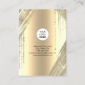 Carte De Visite Boucles d'oreilles pour porte-bijoux parties scint (Dos)