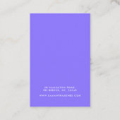 Carte De Visite Boucles d'oreilles Retro Bold Beach Display Card V (Dos)