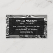 Carte De Visite Boucles en acier brillant moderne Boucles de quinc (Dos)