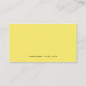 Carte De Visite Boucles Sur Artwork Jaune (Dos)