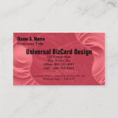 Carte De Visite Boucles sur le rouge (Devant)