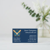 Carte De Visite Bouclier de baseball (Debout devant)