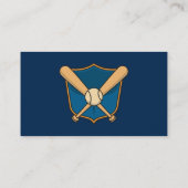 Carte De Visite Bouclier de baseball (Dos)