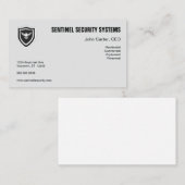 Carte De Visite Bouclier de sécurité Protection Eagle (Devant / Derrière)