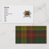 Carte De Visite Bouclier de tartan de Buchanan (Devant / Derrière)