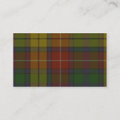 Carte De Visite Bouclier de tartan de Buchanan (Dos)