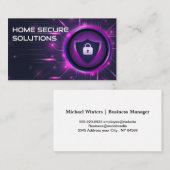 Carte De Visite Bouclier de verrouillage du bloc de sécurité | Arr (Devant / Derrière)