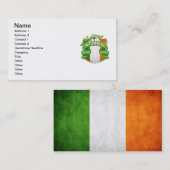 Carte De Visite Bouclier d'Irlandais d'O'Shea (Devant / Derrière)