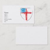 Carte De Visite Bouclier épiscopal (Devant / Derrière)