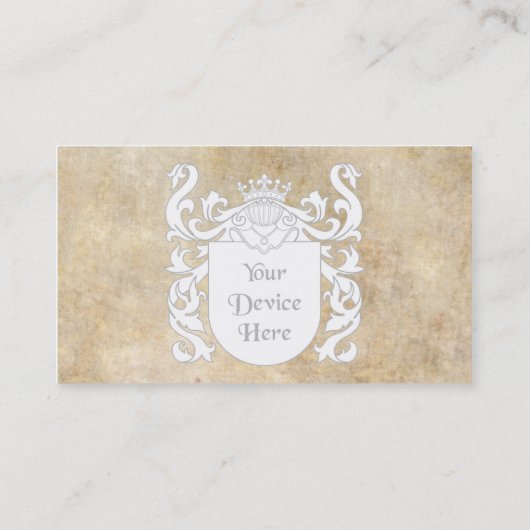 Carte De Visite Bouclier héraldique personnalisable (Dos)