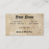 Carte De Visite Bouclier héraldique personnalisable (Devant)