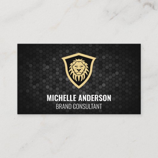Carte De Visite Bouclier Lion (Devant)