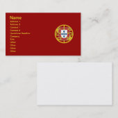 Carte De Visite bouclier portugais (Devant / Derrière)