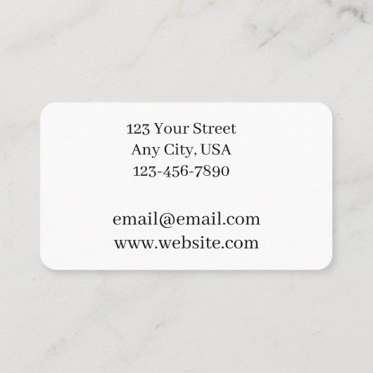 Carte de visite Bouddha Acupuncturiste (Dos)