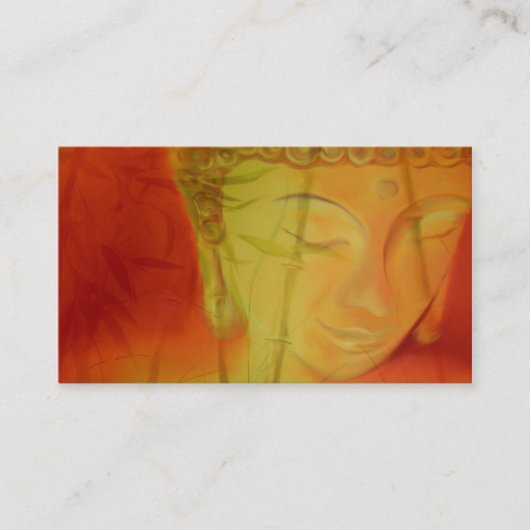 Carte De Visite Bouddha et bambou (Devant)