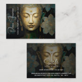 Carte De Visite Bouddha, Méditation Spirituelle (Devant / Derrière)