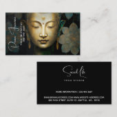 Carte De Visite Bouddha, Méditation Spirituelle (Devant / Derrière)