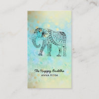*~* Bouddha Parties scintillant en or Eléphant tir