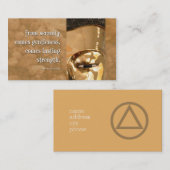 Carte De Visite Bouddha Sérénité Douceur Force (Devant / Derrière)