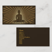 Carte De Visite Bouddha vintage (Devant / Derrière)