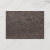Carte De Visite Boue foncée (Dos)