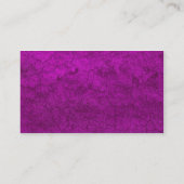 Carte De Visite Boue rose pourpre - Customisée (Dos)
