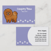 Carte De Visite Bouffe de bouffe de bande dessinée (Devant / Derrière)