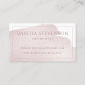 Carte De Visite Bouffée de broussailles | Aquarelle moderne rouge  (Dos)