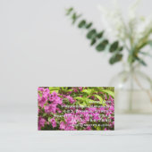 Carte De Visite Bougainvillées tropicales violettes (Debout devant)
