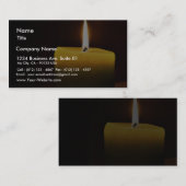 Carte De Visite Bougie (Devant / Derrière)