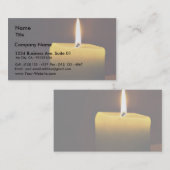 Carte De Visite Bougie (Devant / Derrière)