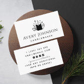 Carte De Visite Bougie & Bijoux en cristal Chandelier classique bl