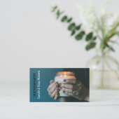 Carte De Visite Bougie, bougie et fabricant de savon (Debout devant)