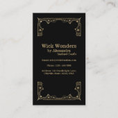 Carte De Visite Bougie d'apothèque magique en or noir (Devant)