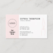 Carte De Visite Bougie De Logo Personnalisée Simple Et Moderne (Devant)