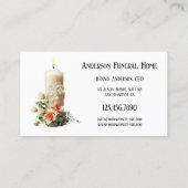 Carte De Visite Bougie Floral Funeral Services (Dos)
