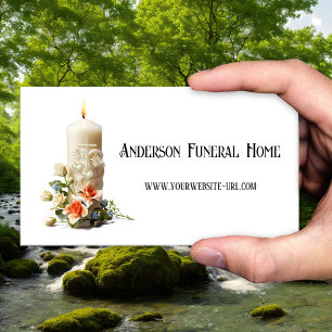 Carte De Visite Bougie Floral Funeral Services