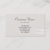 Carte De Visite Bougie florale (Dos)