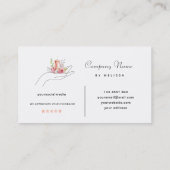 Carte De Visite Bougie florale (Dos)