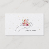 Carte De Visite Bougie florale (Devant)