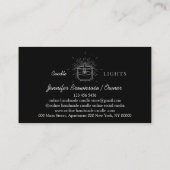 Carte De Visite Bougie noire (Dos)