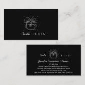 Carte De Visite Bougie noire (Devant / Derrière)