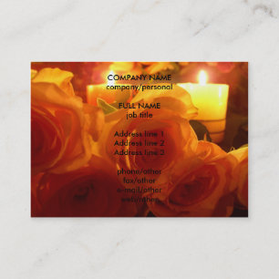 Carte De Visite bougie rose