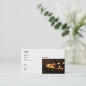 Carte De Visite bougies (Debout devant)