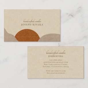 Carte De Visite Bougies Artisanales Abstraites Naturelles Holistiq
