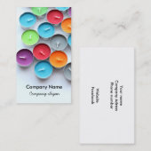 Carte De Visite Bougies colorées (Devant / Derrière)