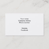 Carte De Visite Bougies colorées (Dos)