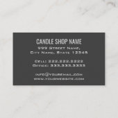 Carte De Visite Bougies maison personnalisées | Bougies artisanale (Dos)